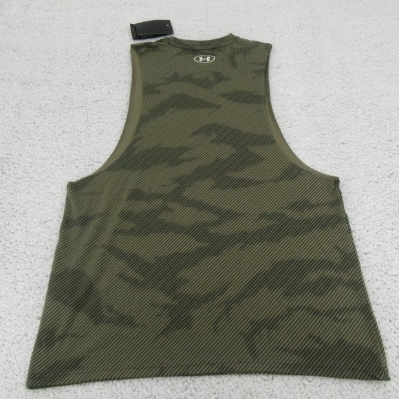 Under Armour Project Rock 100% Effort & Guts Tank Top Men's Size Large Green NEW - Picture 5 of 9